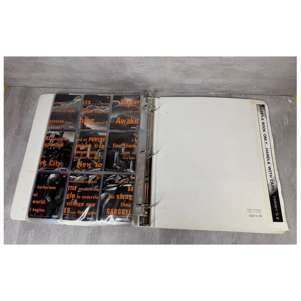 1995 SkyBox Gargoyles Salesmans Sample Binder Complete Set Pop Ups Promo Book